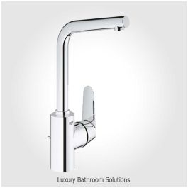 EURODISC COSMOPOLITAN - Luxury Designer Tall Mono Basin Mixer with 