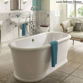 LONDON ROUND SOAKING TUB - Luxury Designer Freestanding Acrylic Bath