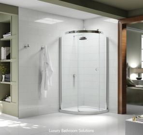10 SERIES - Luxury Clear Glass 1 Door Quadrant Enclosure