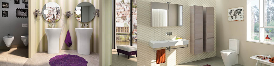 catalano bathrooms showing a range of bathroom furniture and sanitary ware